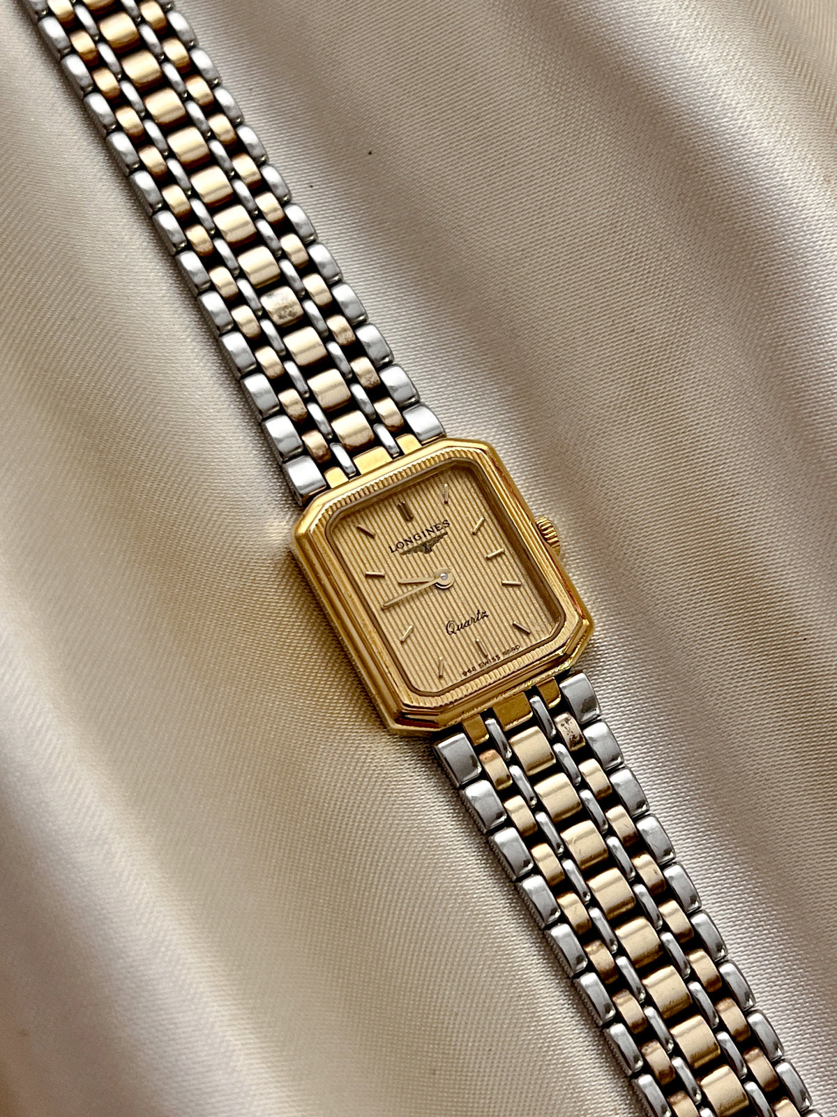 Longines Tank Women's Watch with Two Tone Bracelet