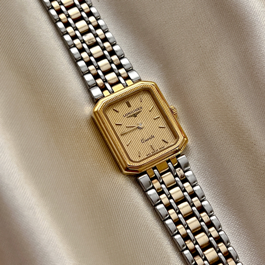 Longines Tank Women's Watch with Two Tone Bracelet