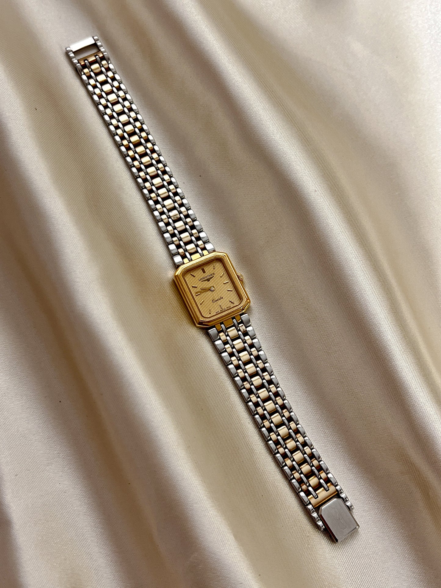 Longines Tank Women's Watch with Two Tone Bracelet
