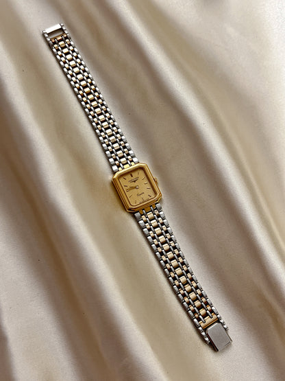 Longines Tank Women's Watch with Two Tone Bracelet