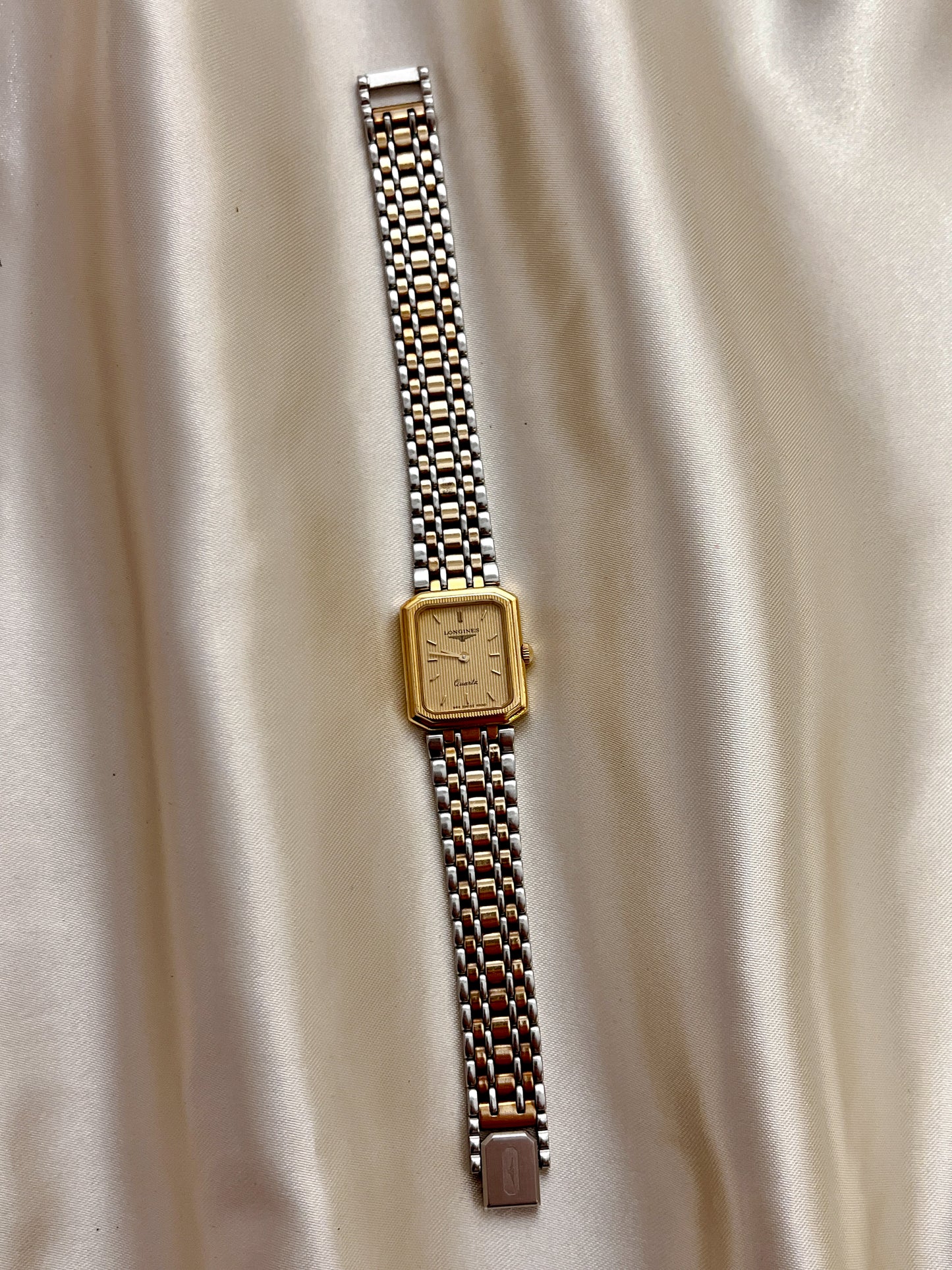 Longines Tank Women's Watch with Two Tone Bracelet