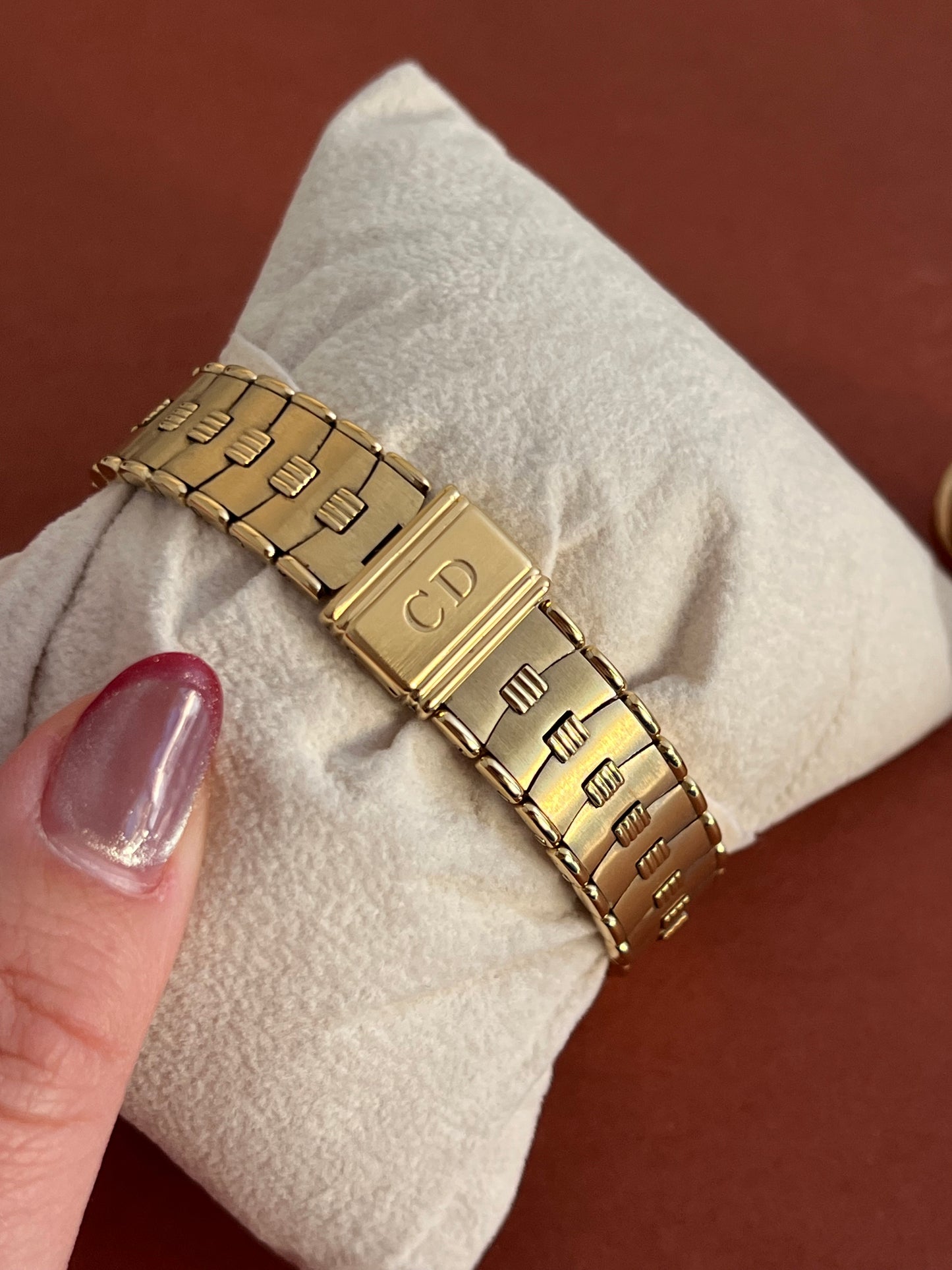 Christian Dior Monogram Sculpted Bracelet Women’s Watch