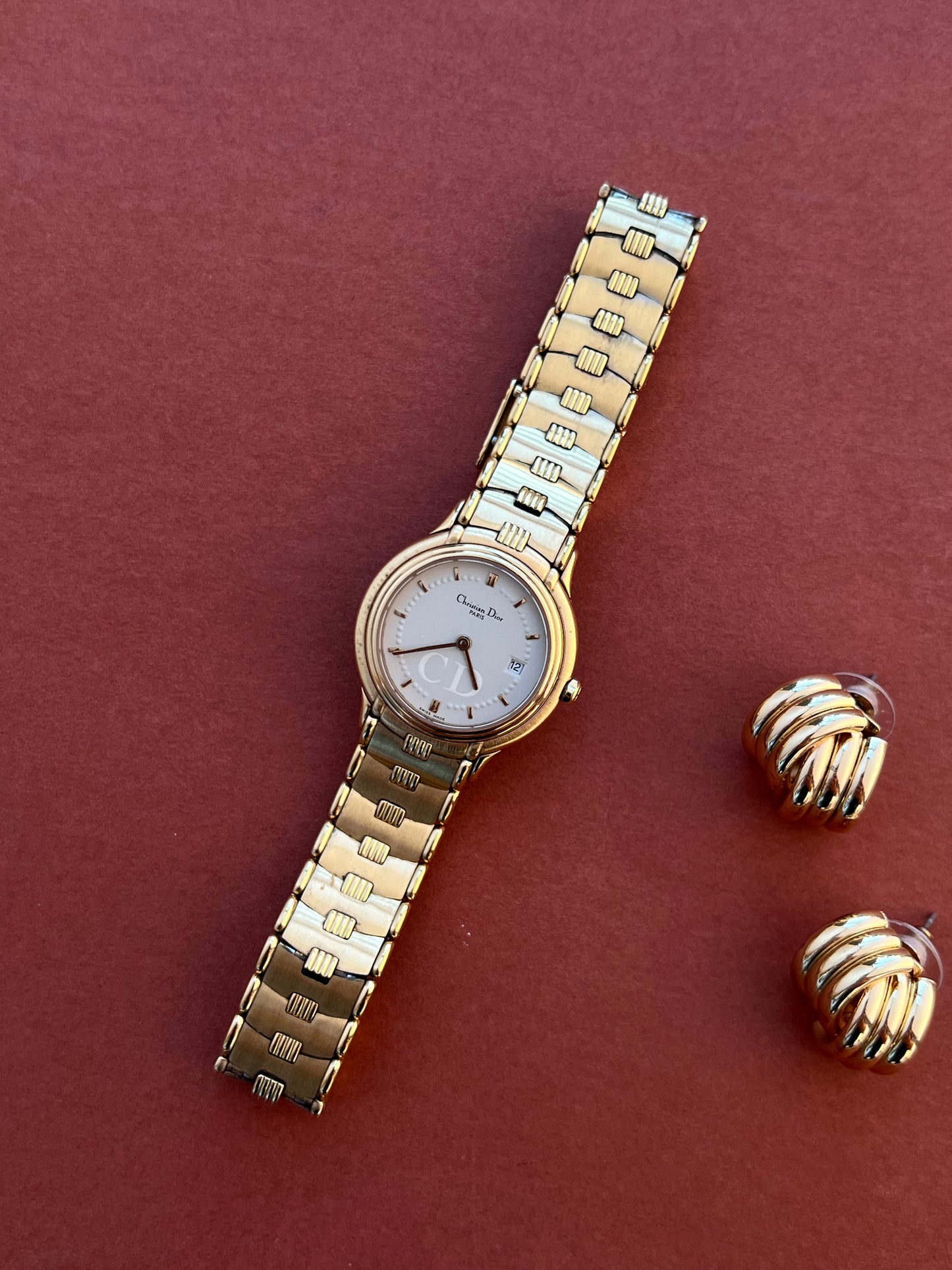 Christian Dior Monogram Sculpted Bracelet Women’s Watch