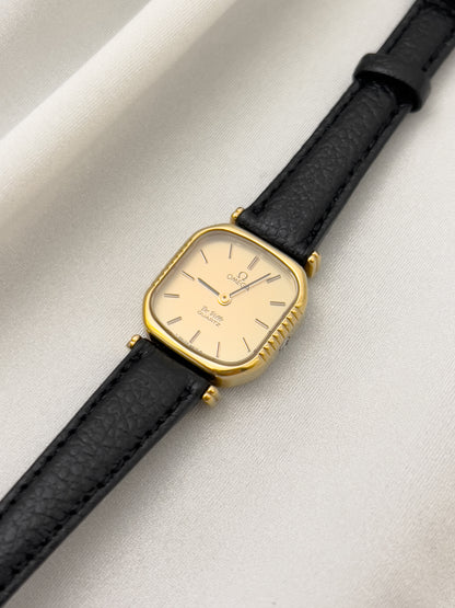 Omega De Ville Gold Toned Square Woman's Watch