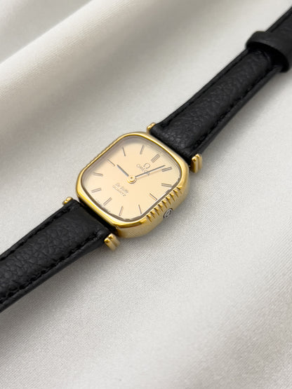 Omega De Ville Gold Toned Square Woman's Watch