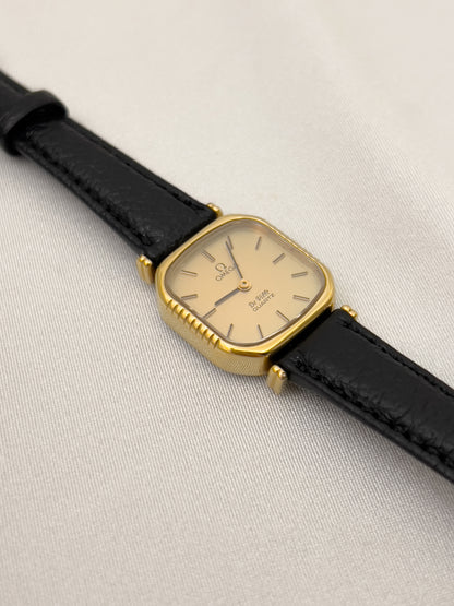 Omega De Ville Gold Toned Square Woman's Watch