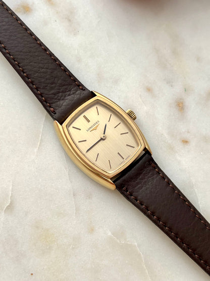 Longines Gold Toned Tonneau Women's Watch