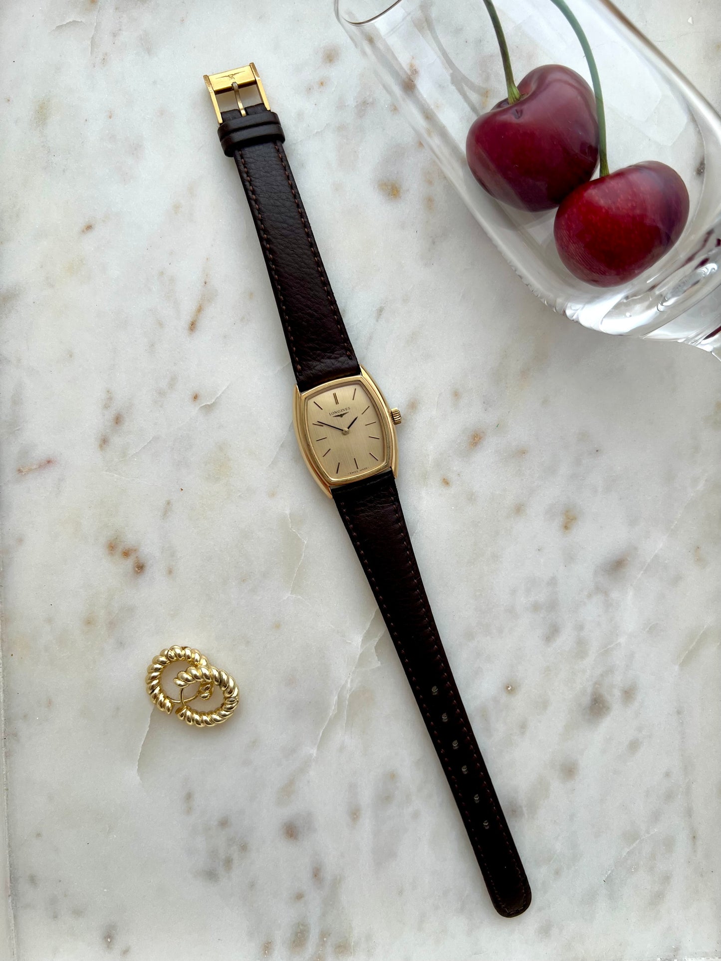 Longines Gold Toned Tonneau Women's Watch