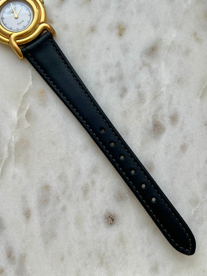 Longines Sculptural Gold Toned Round Women's Watch