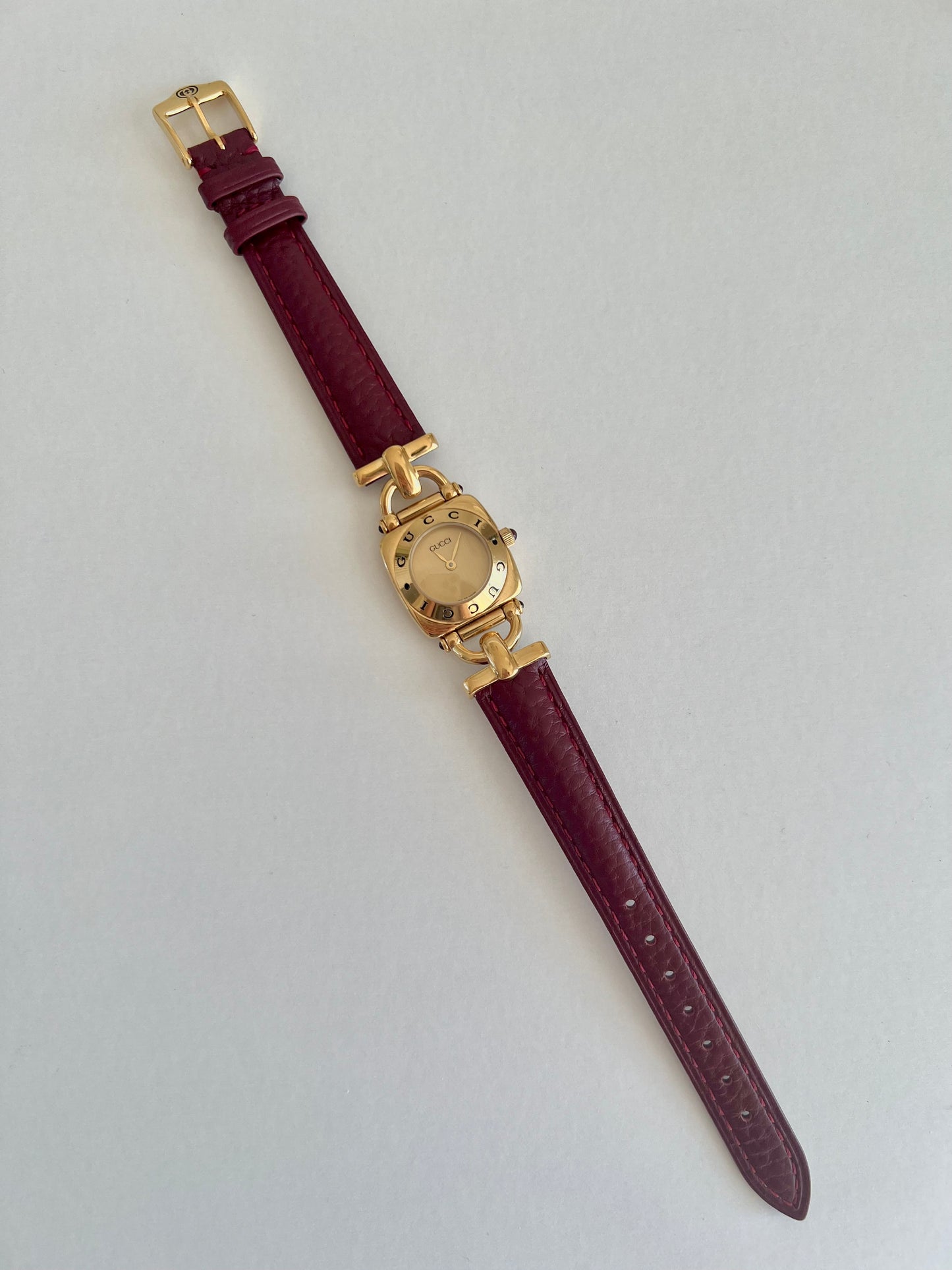 Gucci Horsebit Women's Watch Gold Dial 6300L