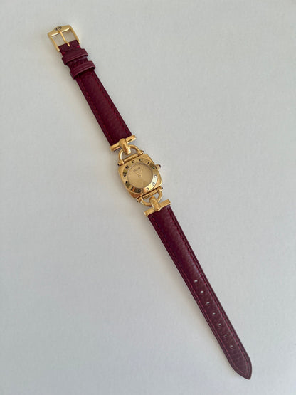 Gucci Horsebit Women's Watch Gold Dial 6300L