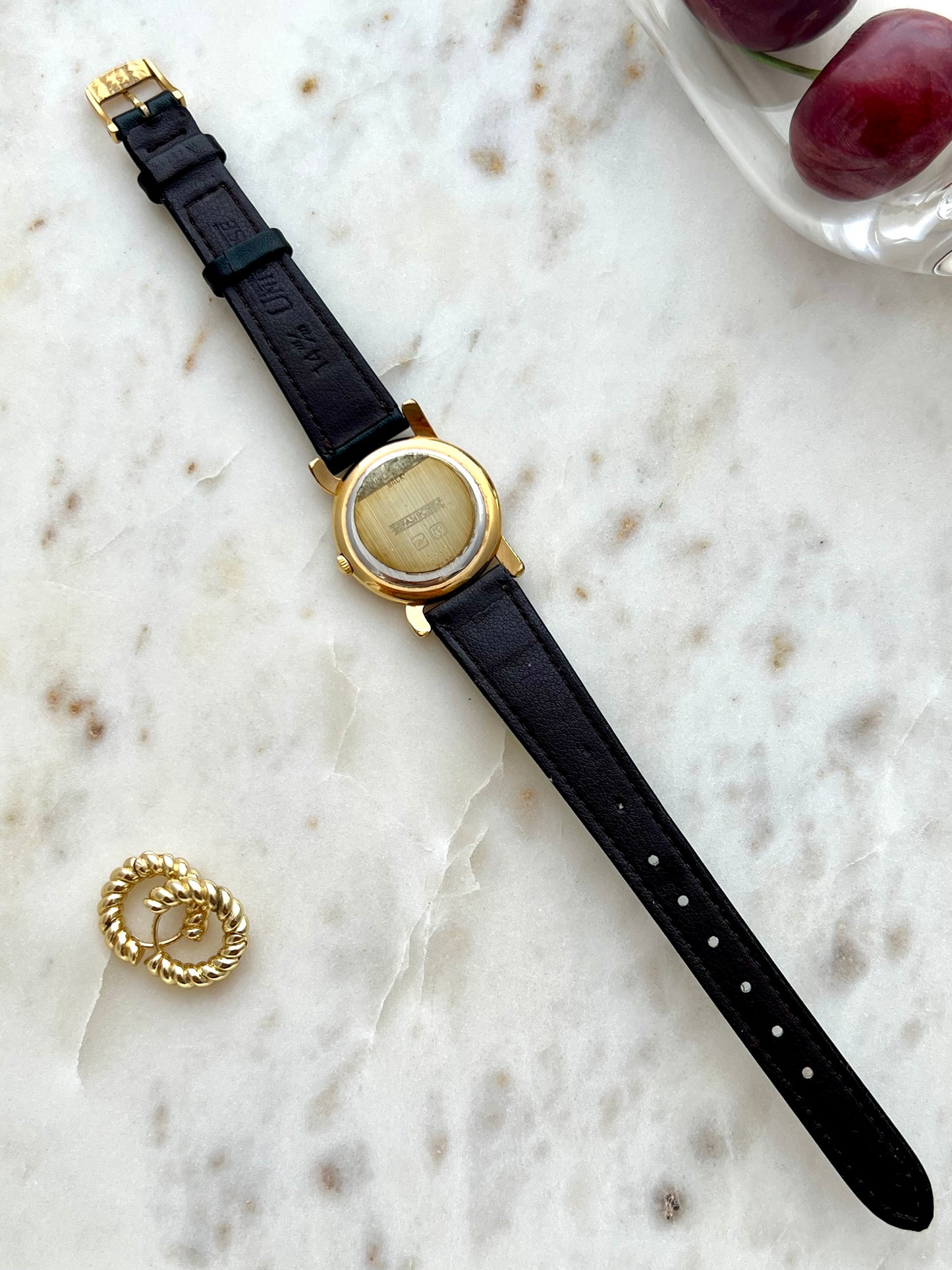 Longines Sculptural Gold Toned Round Women's Watch