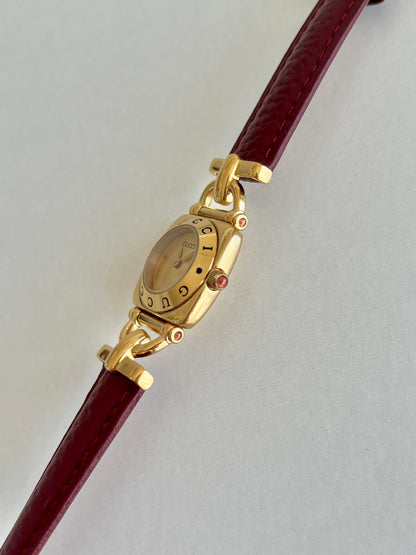 Gucci Horsebit Women's Watch Gold Dial 6300L