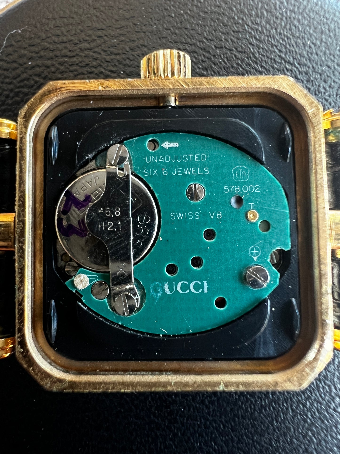Gucci Sherry Gold Soft Square Ladies Watch