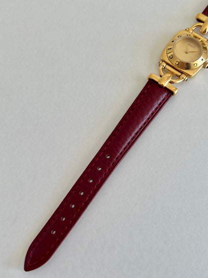 Gucci Horsebit Women's Watch Gold Dial 6300L