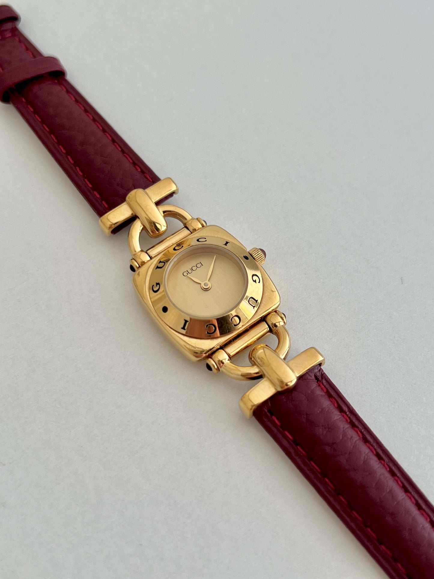 Gucci Horsebit Women's Watch Gold Dial 6300L