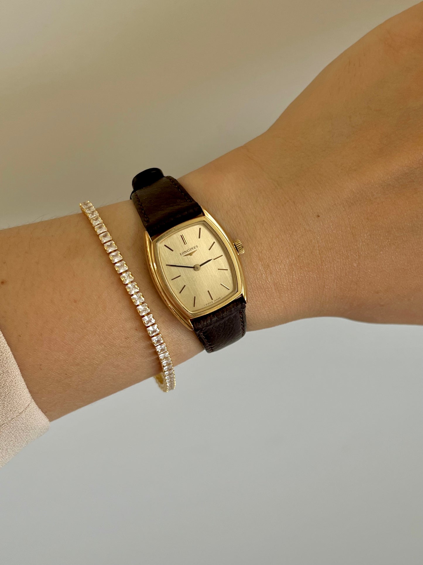 Longines Gold Toned Tonneau Women's Watch
