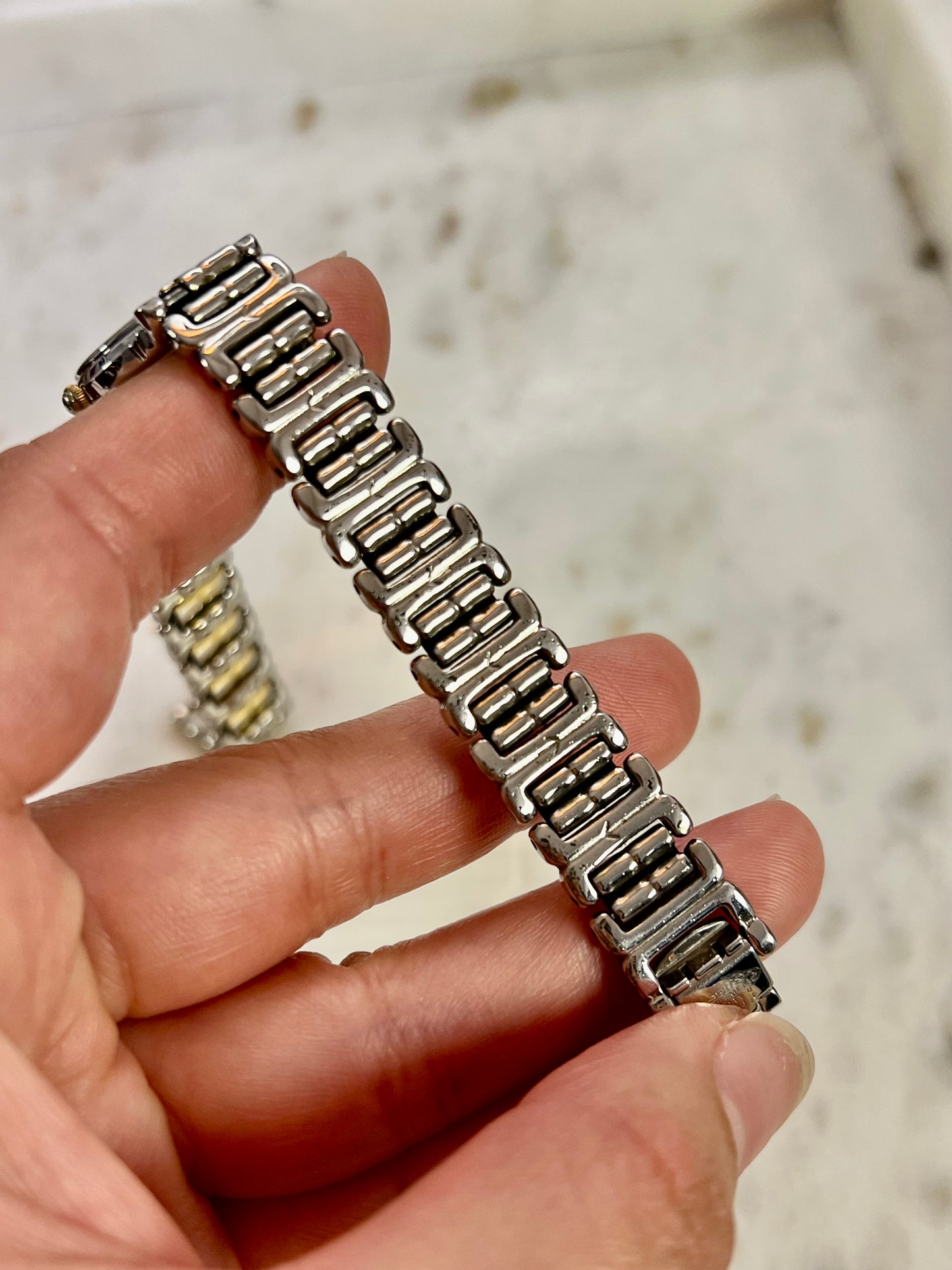 Seiko Phoenix Two Tone Women's Watch with Gold Textured Dial