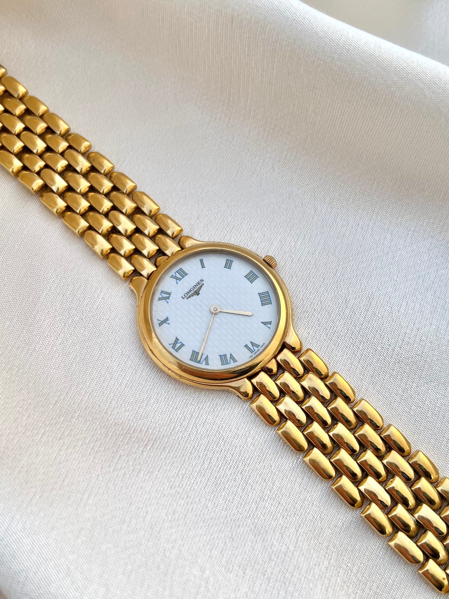 Longines Flagship Textured Dial Gold Bracelet Women’s Watch