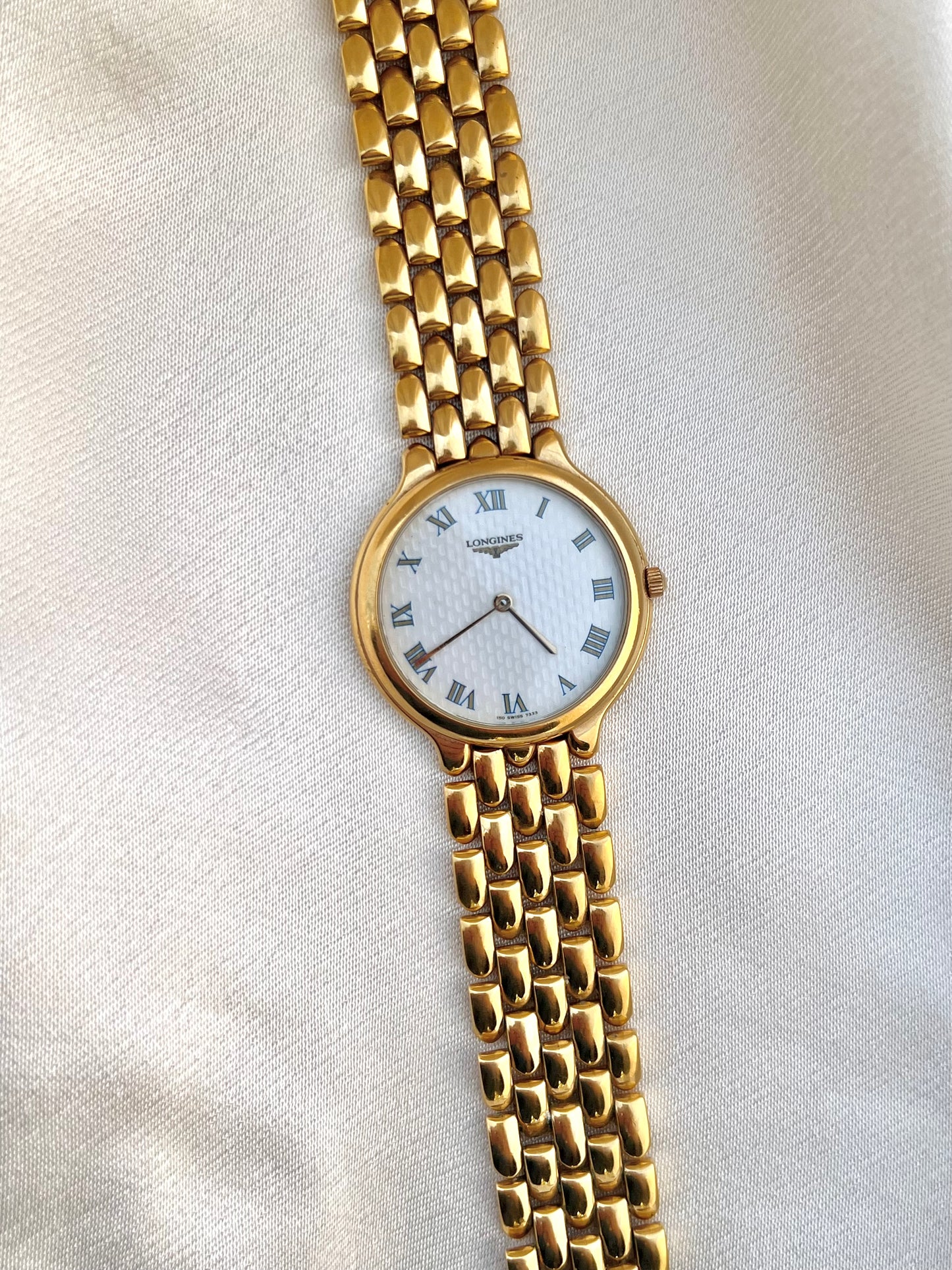 Longines Flagship Textured Dial Gold Bracelet Women’s Watch