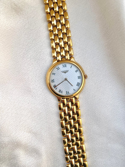 Longines Flagship Textured Dial Gold Bracelet Women’s Watch