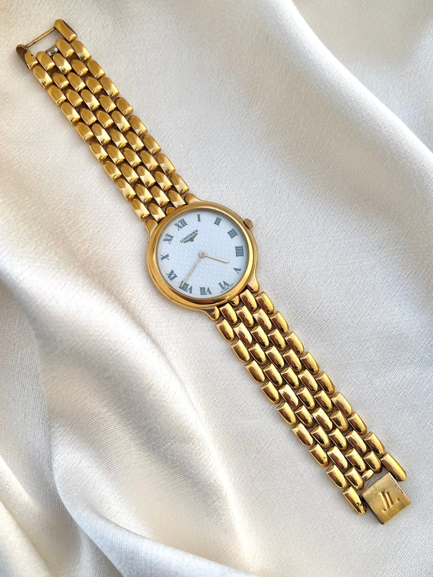 Longines Flagship Textured Dial Gold Bracelet Women’s Watch