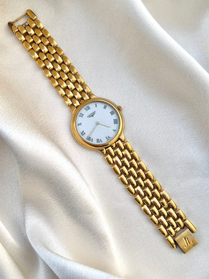 Longines Flagship Textured Dial Gold Bracelet Women’s Watch
