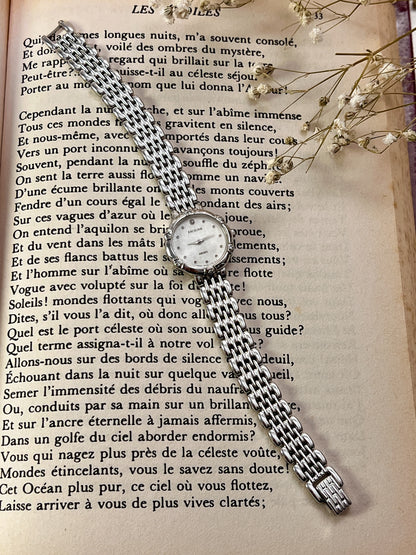 Seiko Exceline Silver Women's Watch with Diamonds