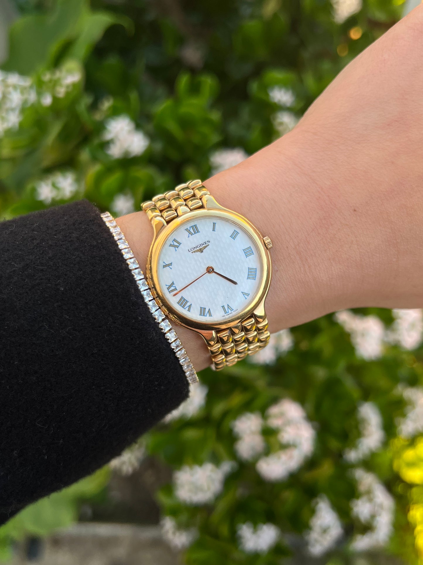 Longines Flagship Textured Dial Gold Bracelet Women’s Watch