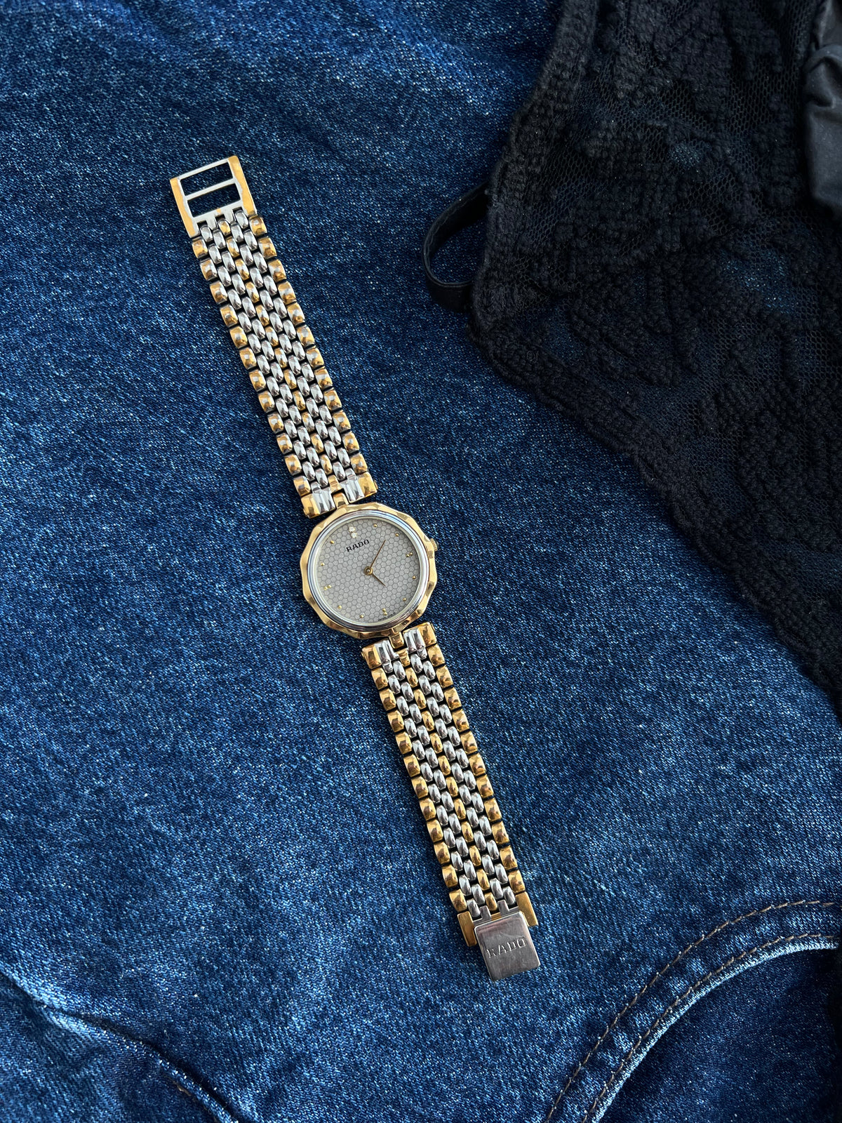 Rado Florence Scalloped Bezel Two Tone Bracelet Women’s Watch