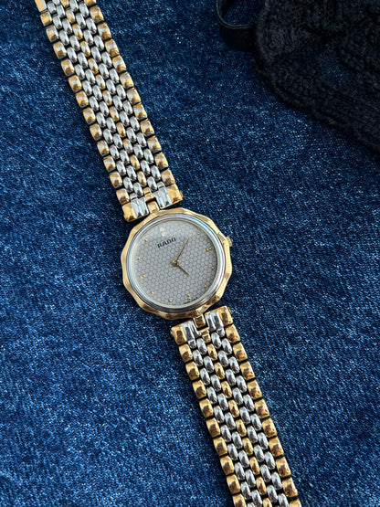 Rado Florence Scalloped Bezel Two Tone Bracelet Women’s Watch