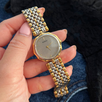 Rado Florence Scalloped Bezel Two Tone Bracelet Women’s Watch