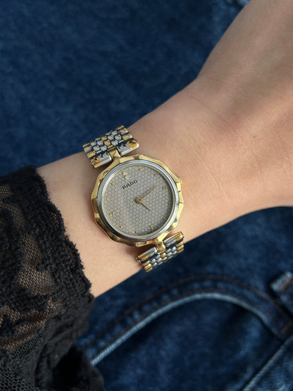 Rado Florence Scalloped Bezel Two Tone Bracelet Women’s Watch