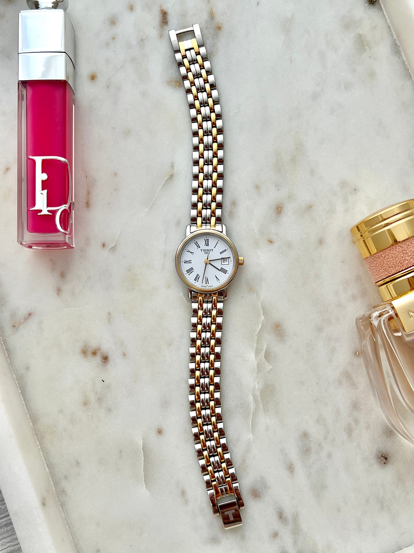 Tissot T-Classic Desire Date Women's Watch in Two Tone