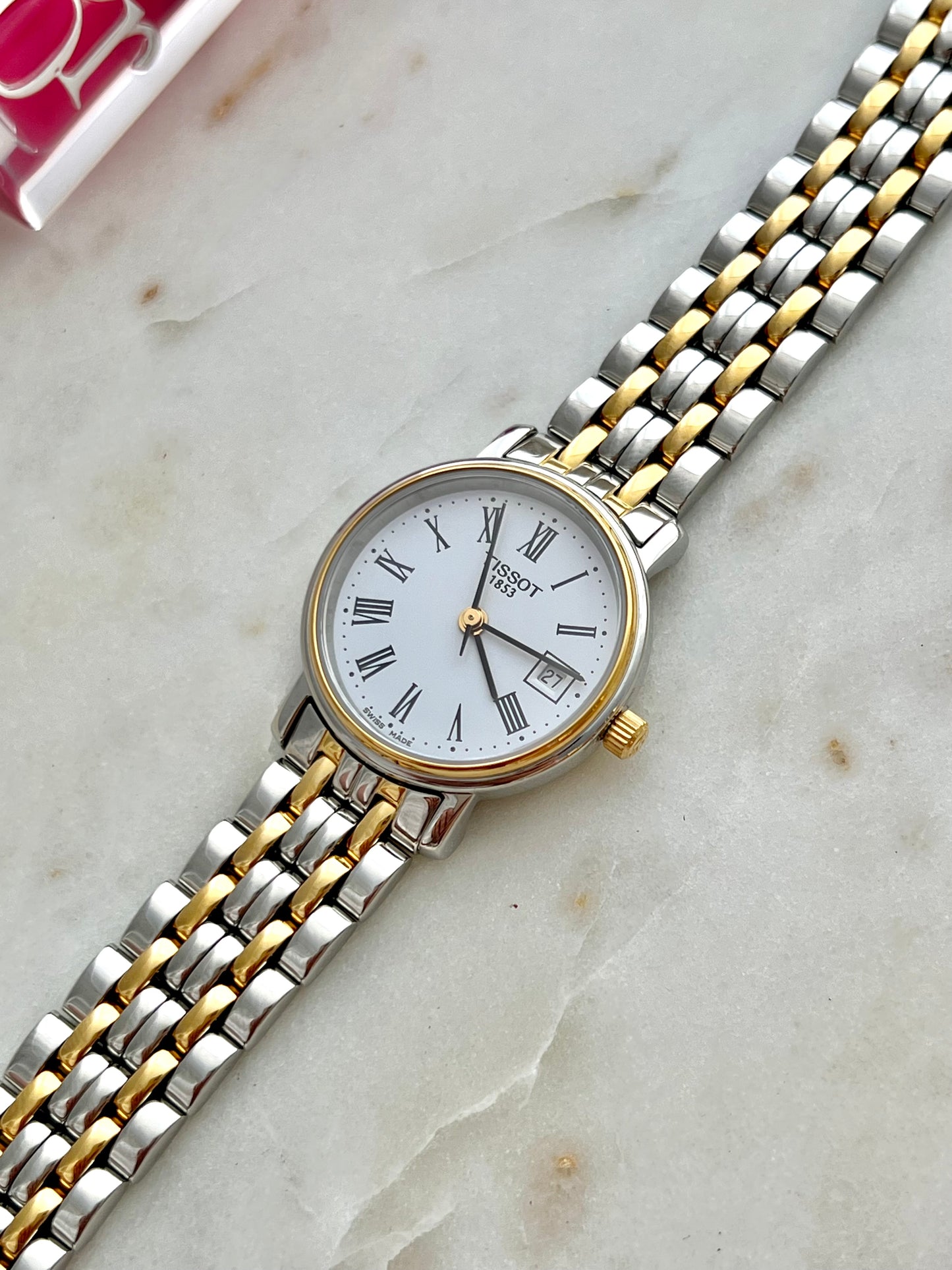 Tissot T-Classic Desire Date Women's Watch in Two Tone