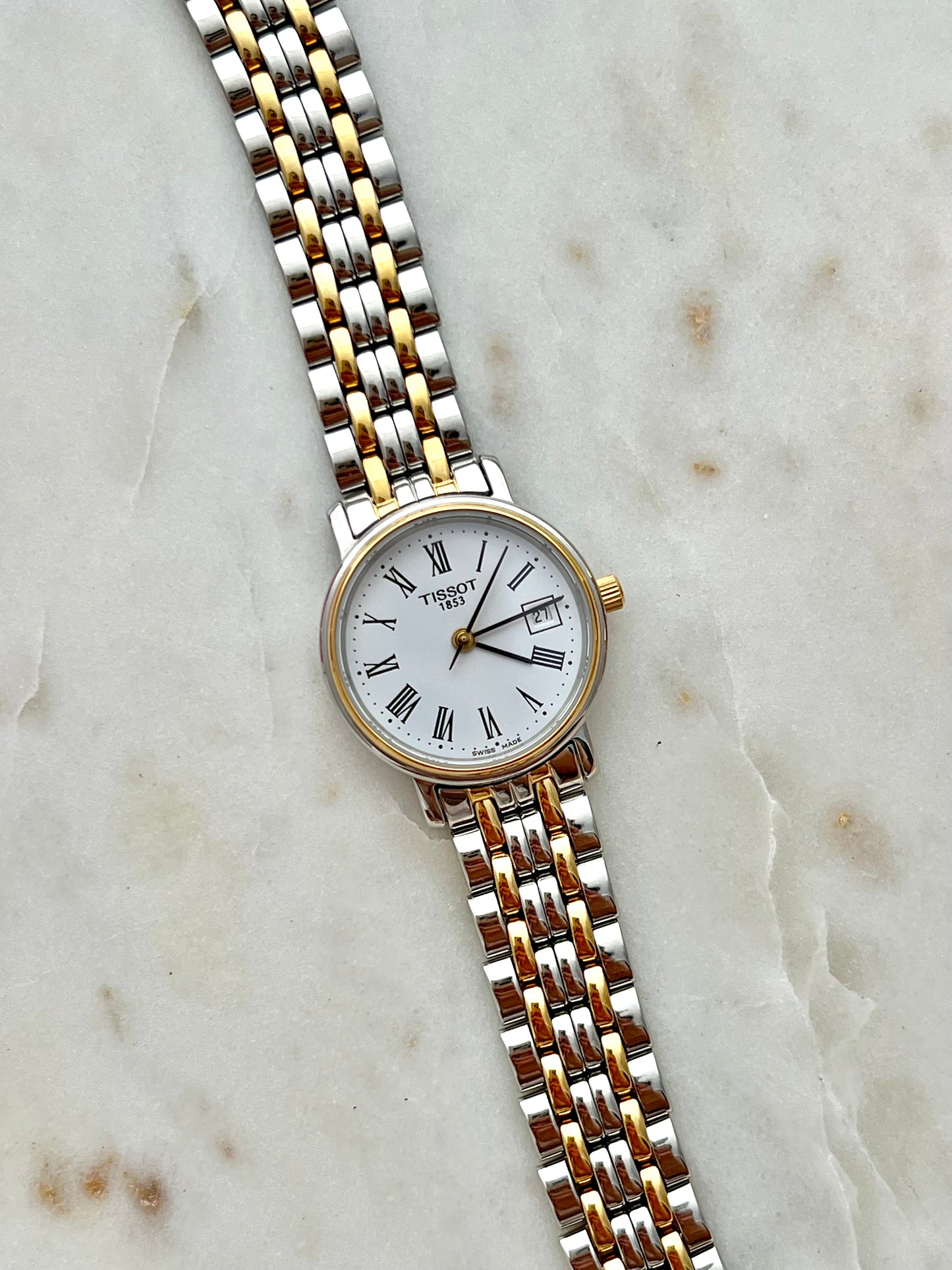 Tissot T-Classic Desire Date Women's Watch in Two Tone