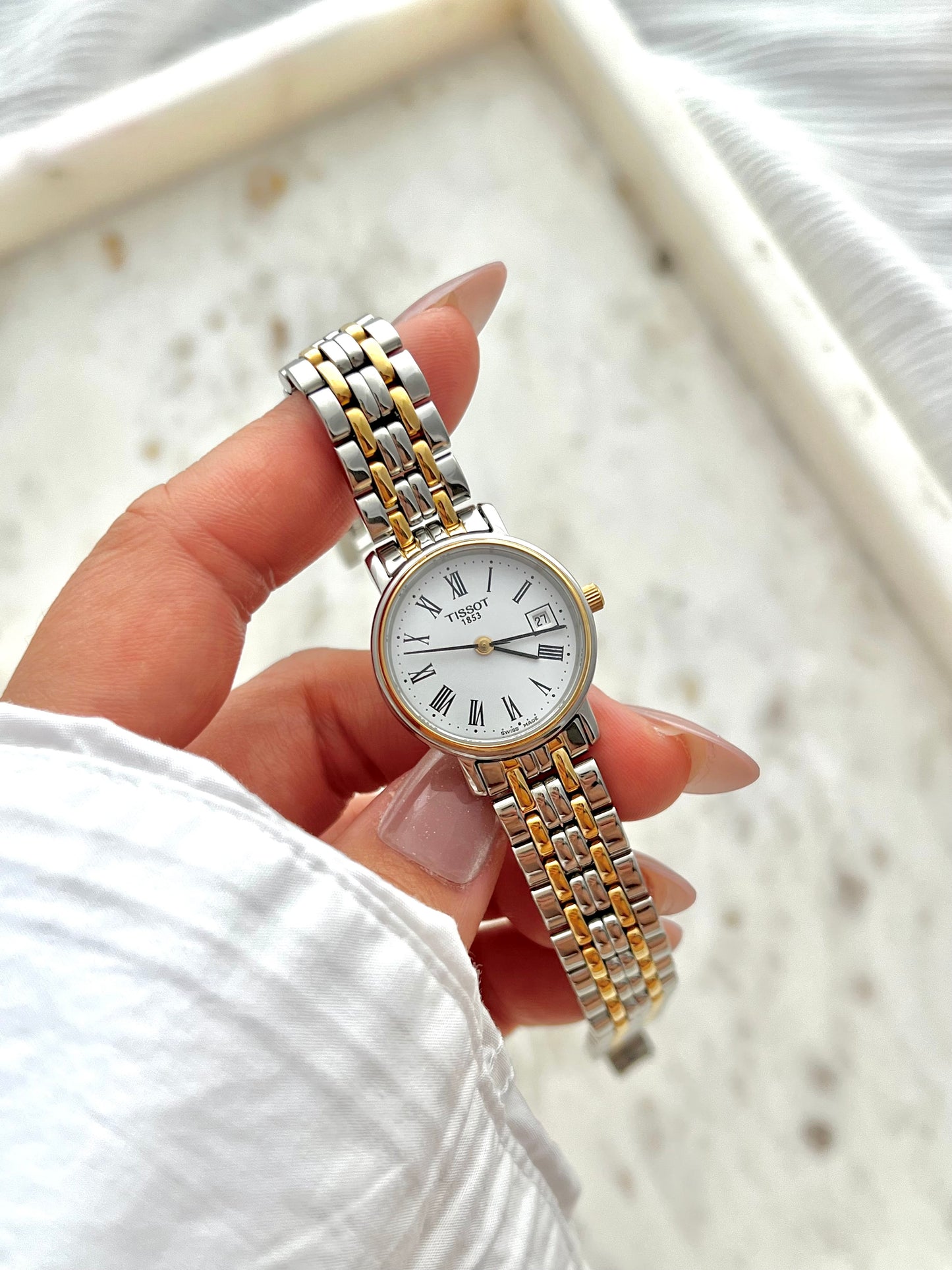 Tissot T-Classic Desire Date Women's Watch in Two Tone