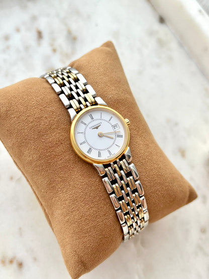 Longines "Les Grandes Classiques" Two Tone Woman's Watch Roman Dial