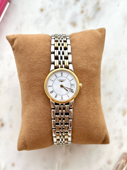 Longines "Les Grandes Classiques" Two Tone Woman's Watch Roman Dial