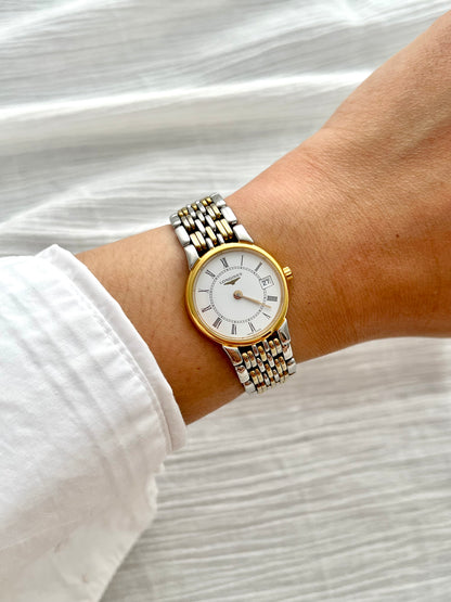 Longines "Les Grandes Classiques" Two Tone Woman's Watch Roman Dial