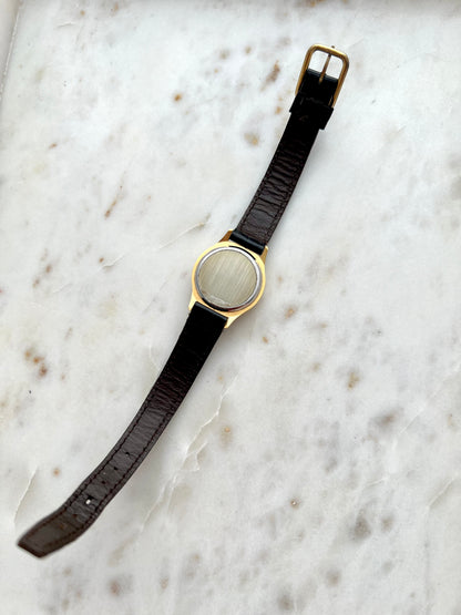 Tissot Stylist Womens Gold Tone Dress Watch with Champagne Dial