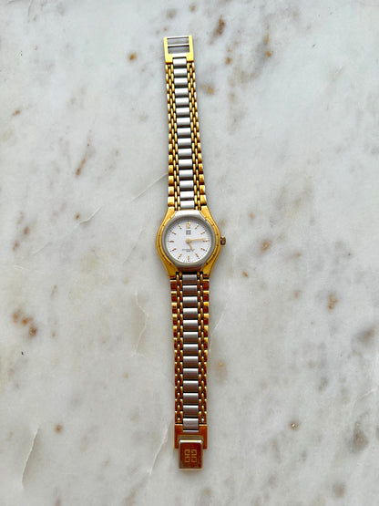 Givenchy Womens Watch with Two Tone Bracelet and Sculpted Case