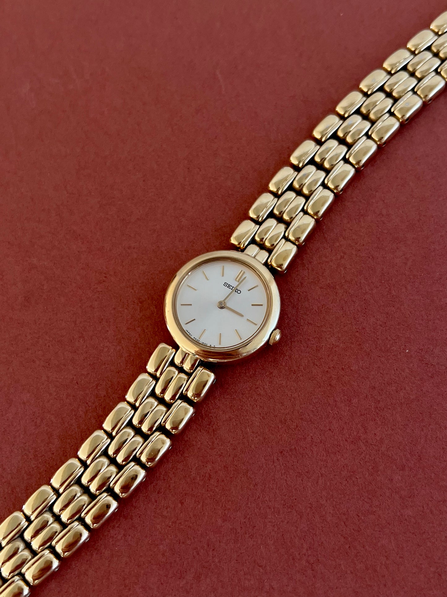 Seiko Gold Bracelet Cream Dial Women’s Watch