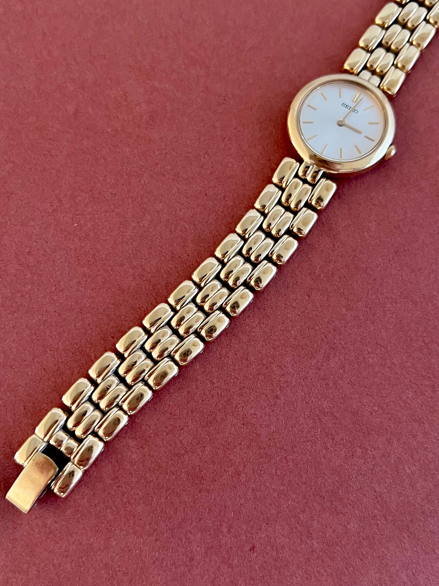 Seiko Gold Bracelet Cream Dial Women’s Watch