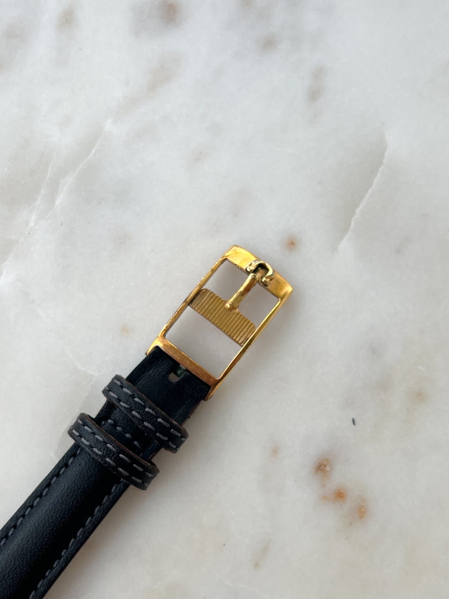 Omega Square Cushion Gold Toned Woman's Watch