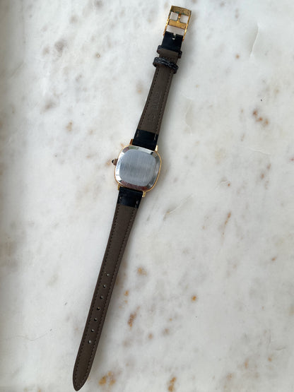 Omega Square Cushion Gold Toned Woman's Watch