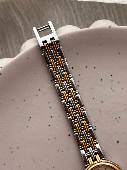 Seiko Exceline Two-tone Woman's Watch with White Dust Dial