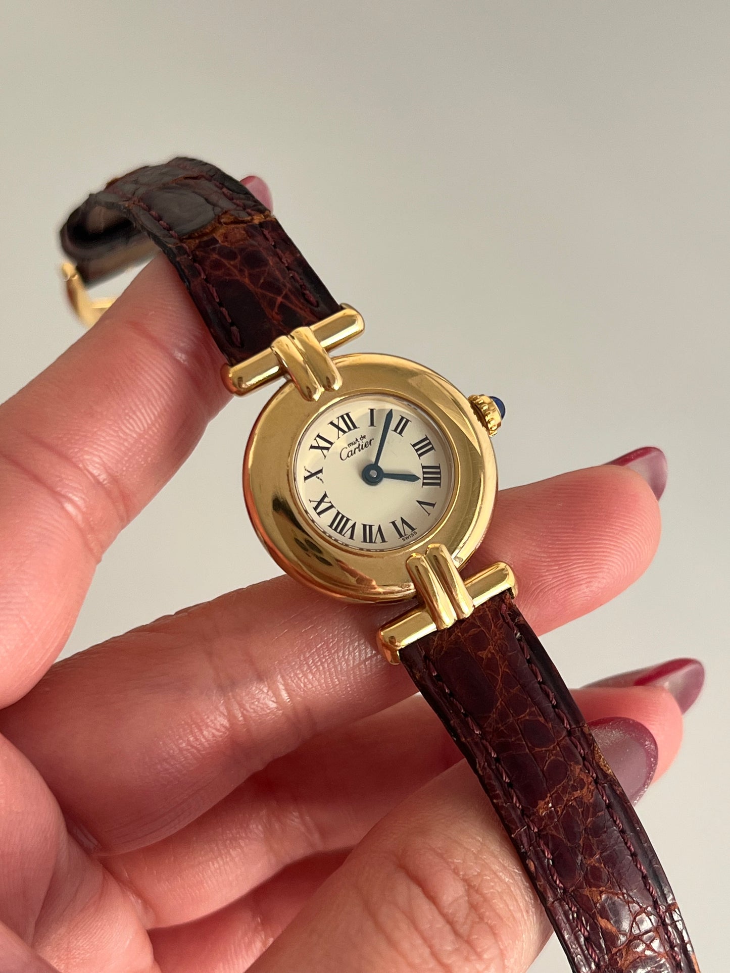 Must de Cartier Colisee Roman Dial Womens Watch