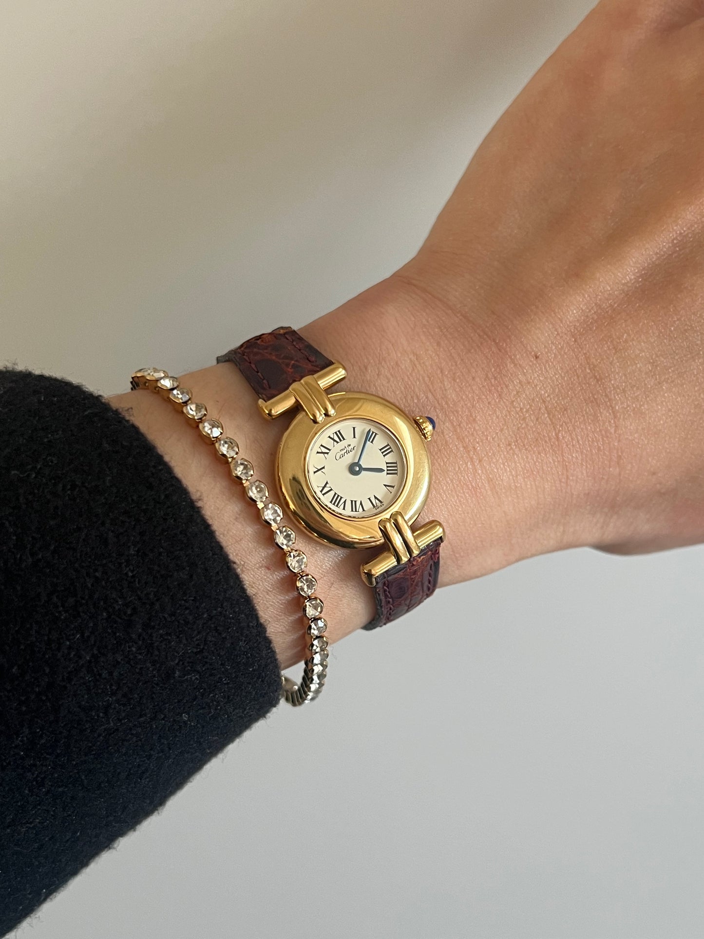 Must de Cartier Colisee Roman Dial Womens Watch