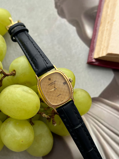 Raymond Weil Gold Tone Cushion Champagne Dial Watch